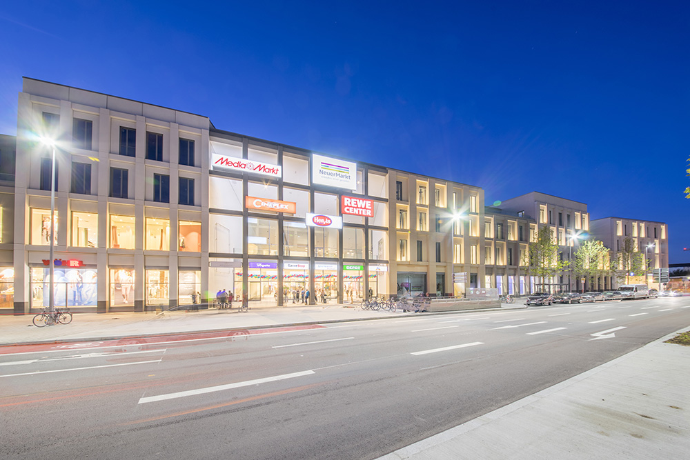 Auf 14.000 Quadratmetern Mietfläche bietet das Stadtquartier “NeuerMarkt” alles, was Freude macht.