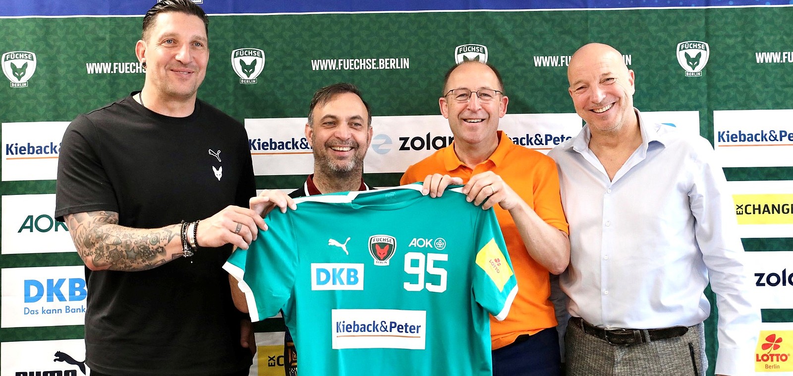 KiebackandPeter ist neuer Hauptsponsor der Füchse Berlin KiebackandPeter