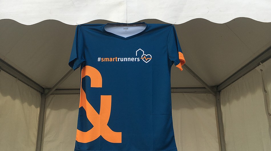 Gezeigt wird das Kieback&Peter Laufshirt des B2Run 2019